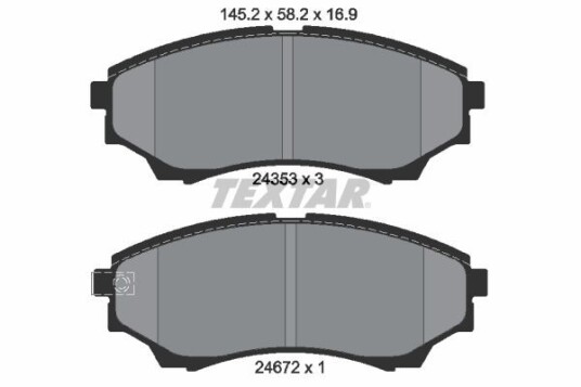 Bremseklosser TEXTAR 2435301 Bremseklosser TEXTAR 2435301