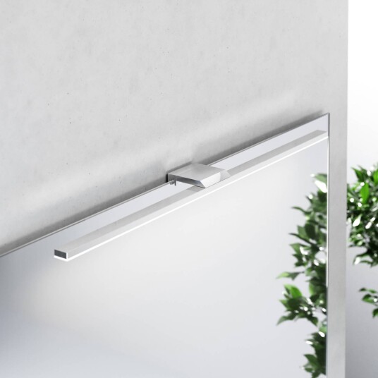 MCJ LED-speilbelysning Triga IP44 krom 60 cm 3 000 K