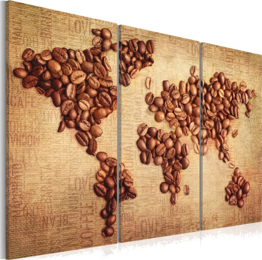 Bilde Kaffe Fra Hele Verden Triptyk 120x80 Artgeist sp. z o. o.