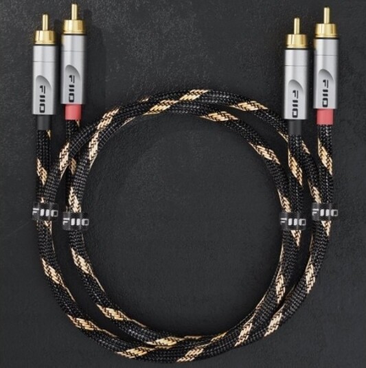 Fiio Rca-Kabel Cinch X2 Til Rca Cinch X2 0,2 M Svart 6953175731252 Fiio Rca-Kabel Cinch X2 Til Rca Cinch X2 0,2 M Svart 6953175731252