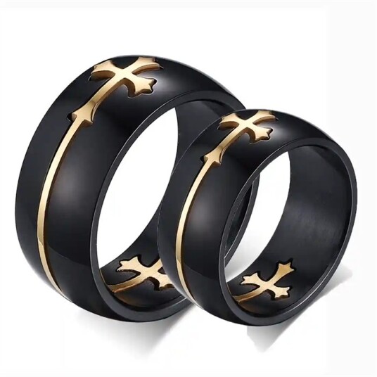 Purzle bryllup eller forlovelsesring Cross Purzle bryllup eller forlovelsesring Cross