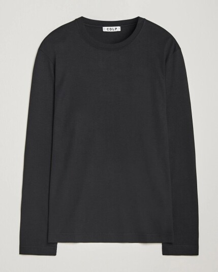 CDLP Midweight Long Sleeve T Shirt Black CDLP Midweight Long Sleeve T Shirt Black