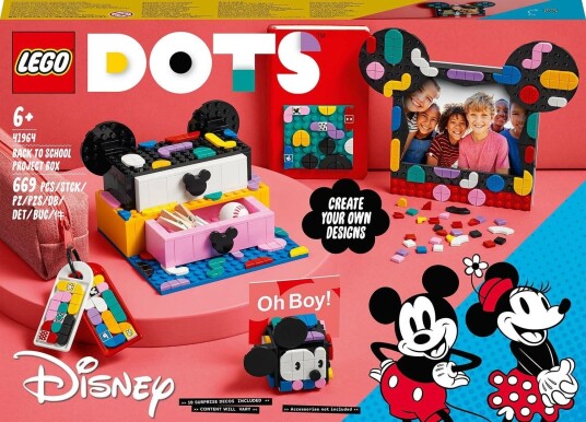 Lego Dots Mikke Mus Og Minni Mus Prosjektboks For Skolestart 41964 Lego Dots Mikke Mus Og Minni Mus Prosjektboks For Skolestart 41964