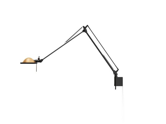 Luceplan Berenice Vegglampe 45x45 Messing/Svart