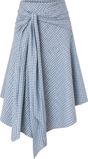 BYIC Siriic Midi Skirt   BLUE CHECKS   XL