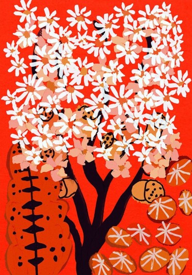 Blossoms on Fire Plakat Plakat / 100x150cm Blossoms on Fire Plakat Plakat / 100x150cm