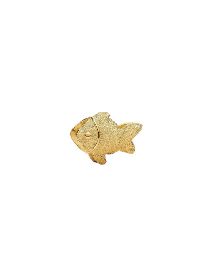 Pandora Textured Fish Mini Charm Gold ONE SIZE Pandora Textured Fish Mini Charm Gold ONE SIZE