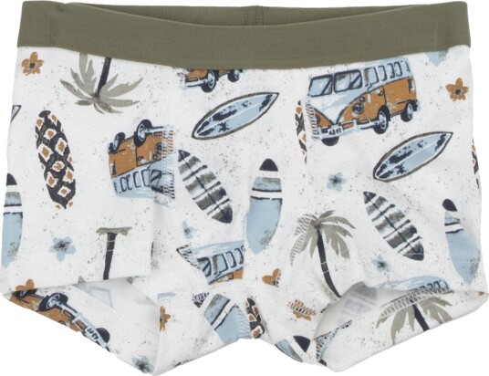 Joha Boxershorts Off White m. Trykk Joha 90 Boxershorts Grønn Hvit