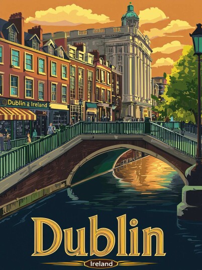 Plakat Dublin Irland