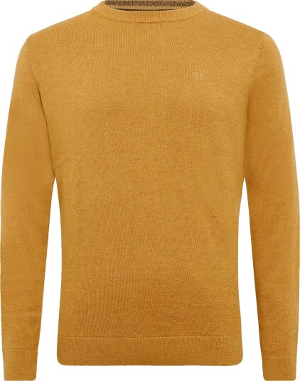 Tom Tailor Basic Crewneck Knit Yellow S