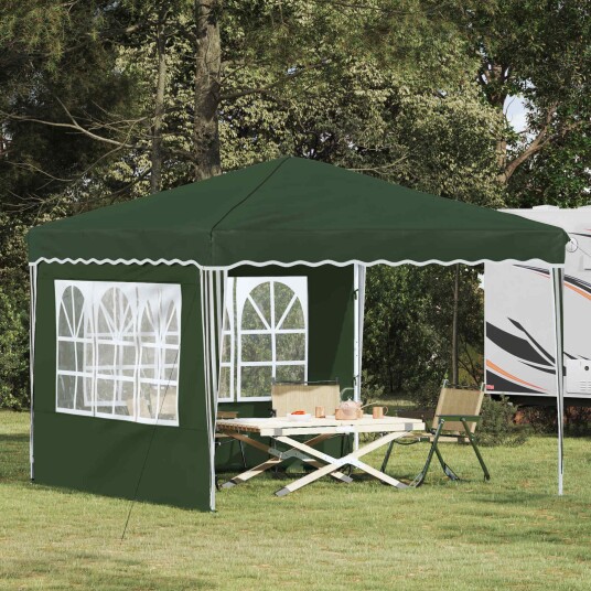 vidaXL Pop-up Festtelt 288 x 288 x 245 cm Grønn Oxford Stoff