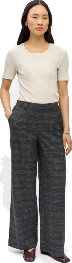 Object Objlisa Wide Pant Aop Noos Grey 44