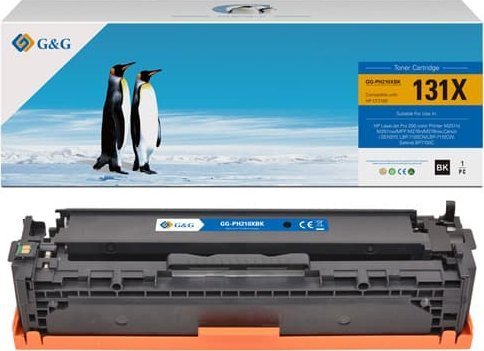 G&G Toner G&G-Kompatibel Toner Med Cf210x Crg731h Svart 2400S Nt-Ph210xbk Hp 131X For Hp Laserjet Pro 200 M276n M276nw N