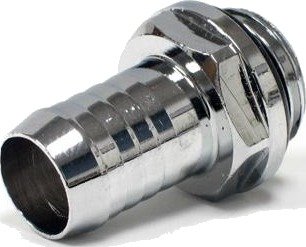 Bitspower G1/4" Fitting to ID 10mm Shiny Silver BP-WTP-C02