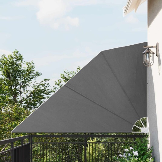 vidaXL Balkong privat skjerm 160 x 240 cm Polyester Uregelmessig