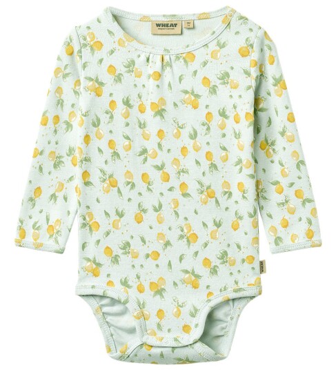 Wheat Body I/e Liv Summer Blue Sitrus Wheat 1 år 80 Langermet Body Blå