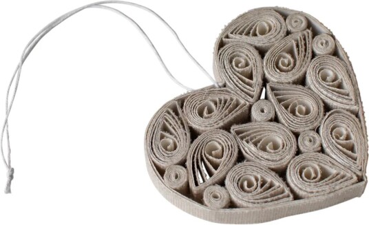 DBKD Paper heart 8 cm Creme DBKD Paper heart 8 cm Creme