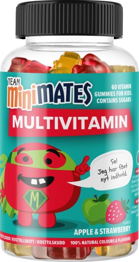 Team MiniMates - Multivitamin Apple & Strawberry 60 pcs Team MiniMates - Multivitamin Apple & Strawberry 60 pcs