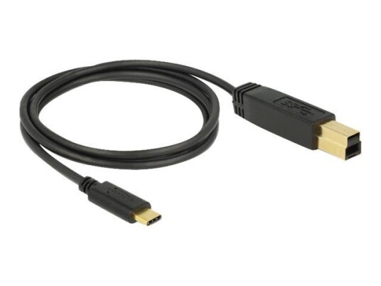 Delock USB type C-kabel - 24 pin USB-C til USB Type B - 1 m