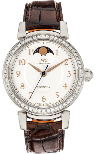 IWC Dameklokke IW459307 Da Vinci Hvit/Lær Ø36 mm