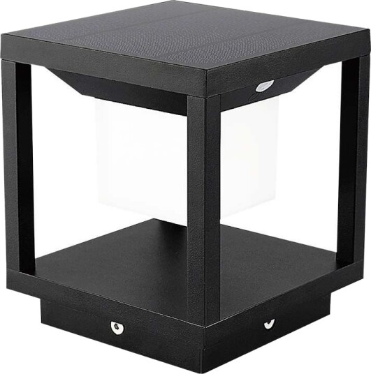 2W LED solcelle bedlampe med sensor IP65 3000K sort 14x14cm 3 års garanti Kulør : Varm 2W LED solcelle bedlampe med sensor IP65 3000K sort 14x14cm 3 års garanti Kulør : Varm