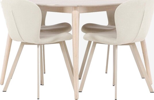 Venture Home Spisebord Flora med Lilja stol Beige Venture Home Spisebord Flora med Lilja stol Beige