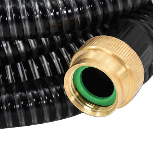 vidaXL Sugeslange med messingkontakter 7 m 25 mm svart vidaXL Sugeslange med messingkontakter 7 m 25 mm svart