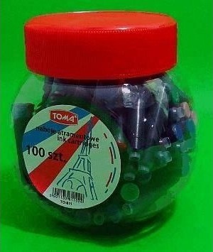 Toma mix farger blekkpatroner 100 stk 196643