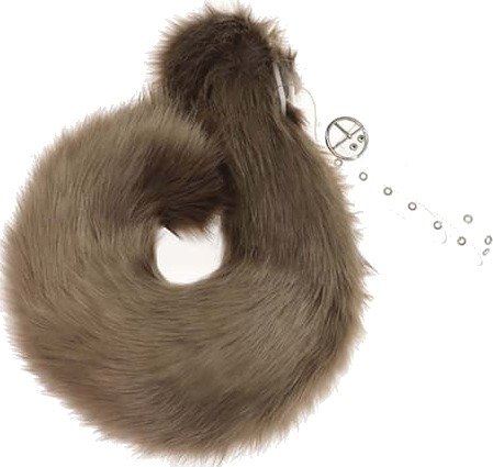 Brunt plysj ekorn Chitty Tail Cosplay kostymetilbehør