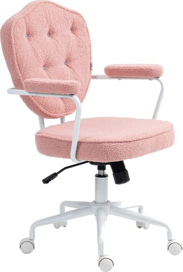 Kontorstol ergonomisk skrivebordsstol med vippefunksjon trekk med knapp høydejusterbar datastol med dreiefunksjon for hjemme