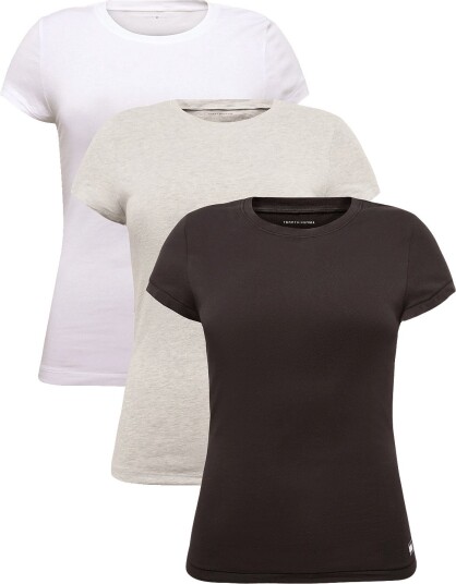 Tommy Hilfiger 3 Pack Cotton Tee Black L
