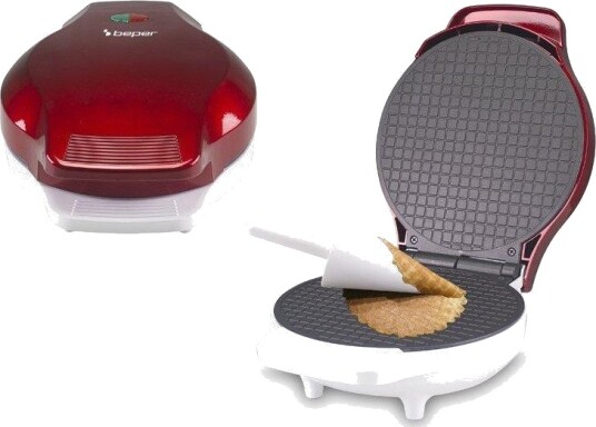 Beper P101CUD002 Vaffeljern 18cm Non stick Indikatorlys Rød Beper P101CUD002 Vaffeljern 18cm Non stick Indikatorlys Rød