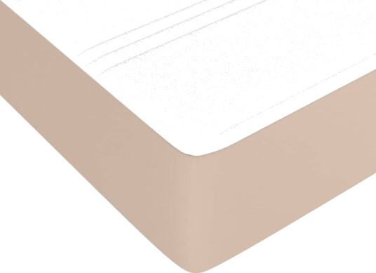 Madrass med pocketfjær cappuccino 120x200x20 cm kunstlær 347767 Madrass med pocketfjær cappuccino 120x200x20 cm kunstlær 347767