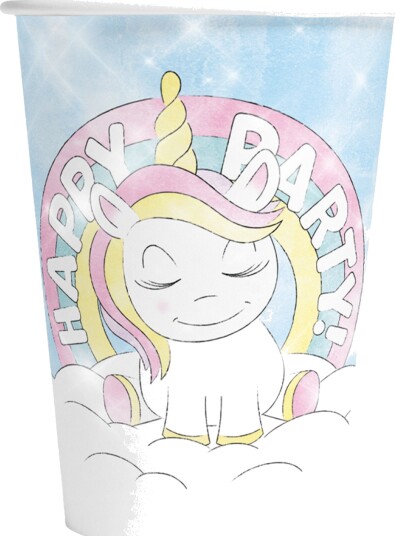 Globos Europe Pappkopper Unicorn 8-pakning 7191