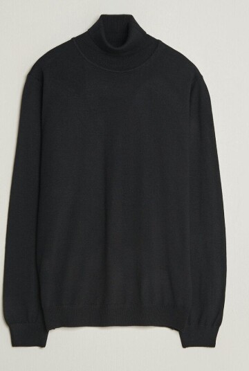 Filippa K Merino Knitted Turtleneck Black