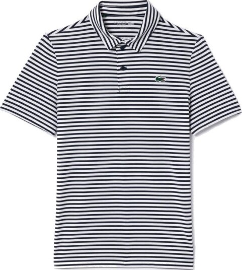 Lacoste Thin Stripe Blå Hvit Golf pologenser herre Navy/White (525) XX Large