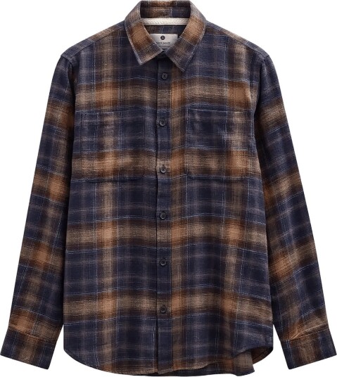 Anerkjendt Akleif Flannel Check5 Ls Shirt Navy S