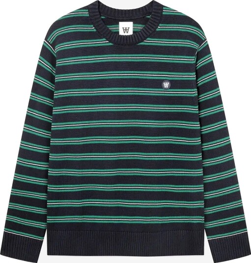 WOOD WOOD Wwcalle Crew Neck 25516 SALUTE STRIPE XL