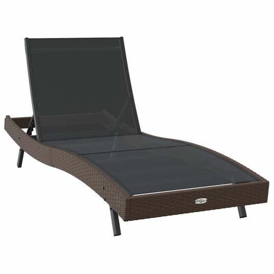 Solstol med pute -person 2 pcs Brun 40 x 40 x 40.5 cm Poly rattan Solstol med pute -person 2 pcs Brun 40 x 40 x 40.5 cm Poly rattan