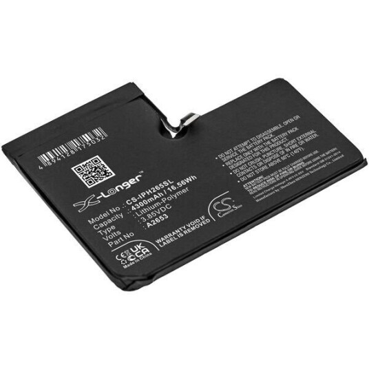 Apple A2645 batteri (4300 mAh 3.85 V, Sort) Apple A2645 batteri (4300 mAh 3.85 V, Sort)