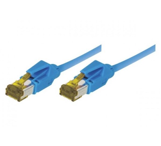EXC Patch Cord RJ45 CAT.7 S/FTP Copper LSZH (Halogenfri) Snagless Blue 1.50m