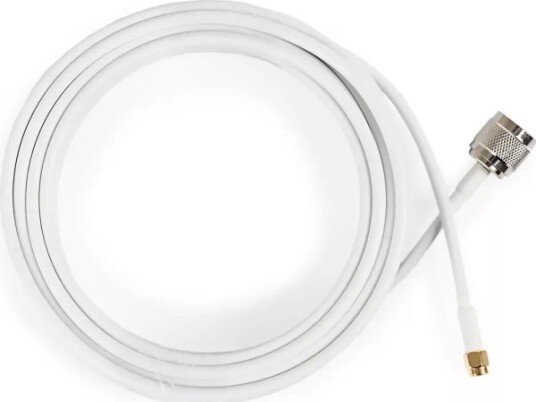 Poynting Antennen Zubehör Kabel Acab148 5M Hdf195 N M Zu Sma M White Nickel Beschichtet