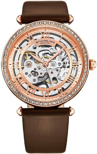 Stührling Original Dameklokke 4022.4 Luxe Rosegullfarget/Lær Ø38 mm Stührling Original Dameklokke 4022.4 Luxe Rosegullfarget/Lær Ø38 mm