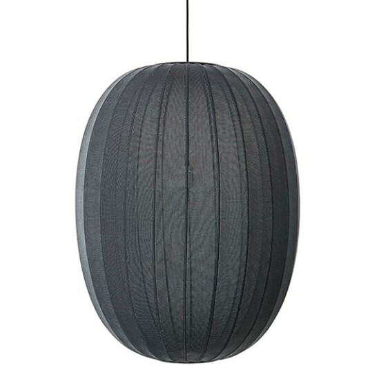 Made By Hand Knit-Wit Oval Taklampe Sort Ø65 Made By Hand Knit-Wit Oval Taklampe Sort Ø65