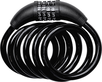 Bits Wirelock 150/10 Code, sykkellås, kode Black One Size
