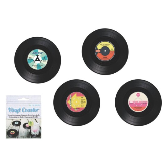 Out of the Blue Coasters Vinylplater - 4-pakning Out of the Blue Coasters Vinylplater - 4-pakning