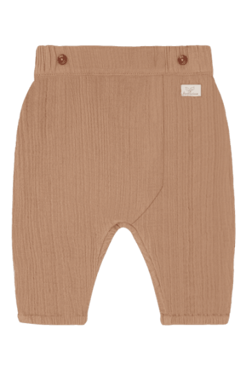 Hust & Claire Thicco musselin bukse til baby   praline   50