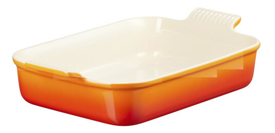 Le Creuset Heritage rektangulær form 19x15 cm vulkan Le Creuset Heritage rektangulær form 19x15 cm vulkan