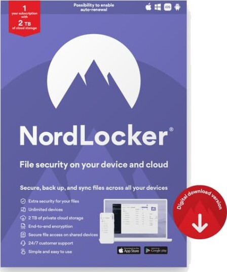 NordLocker 1 Year Private File Vault subscription 2 TB of cloud sto NL1C1Y2TB EXEU E NordLocker 1 Year Private File Vault subscription 2 TB of cloud sto NL1C1Y2TB EXEU E