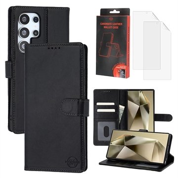 Samsung Galaxy S24 Ultra MyTPhone CardMate lommebokveske i lær svart Samsung Galaxy S24 Ultra MyTPhone CardMate lommebokveske i lær svart